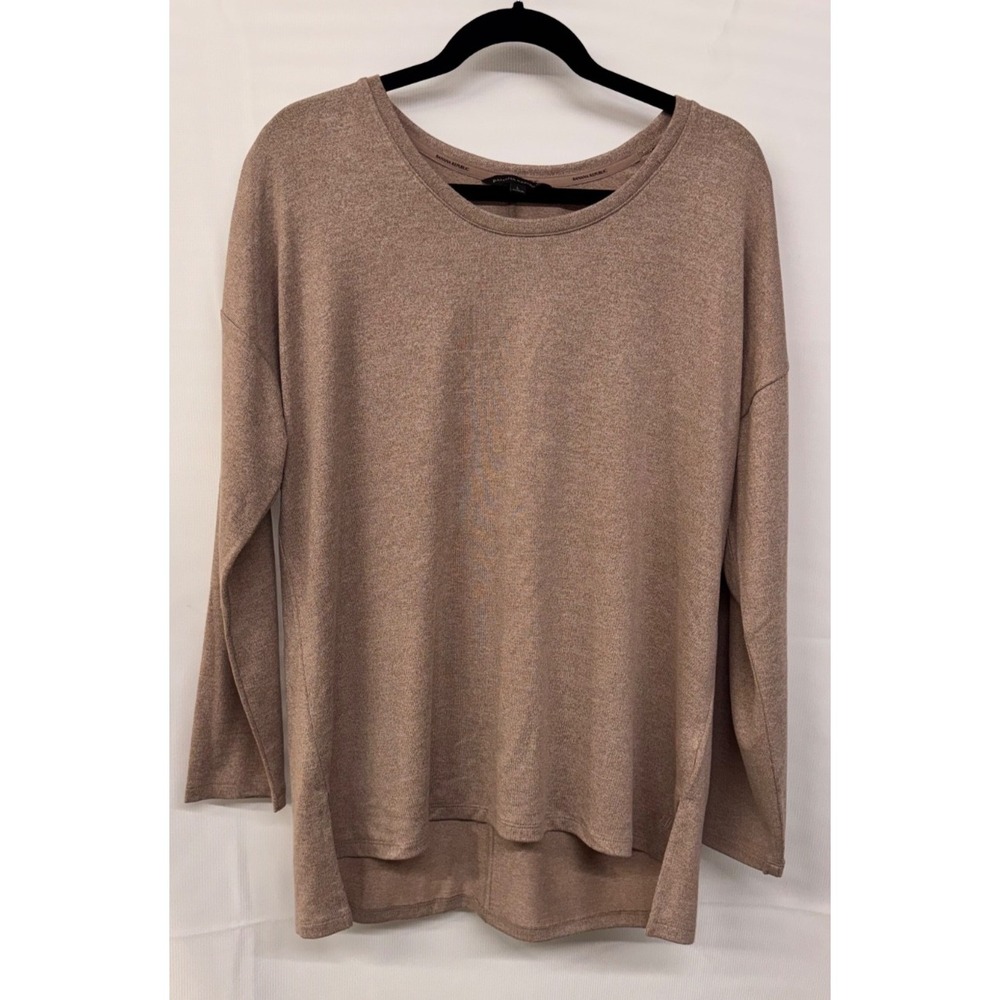 Banana Republic Women's Brown Knit Top Long Sleeve Stretch Casual Size L